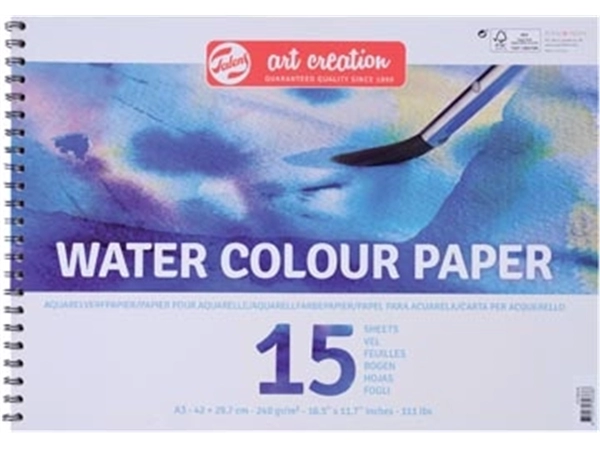 Een Talens Art Creation aquarelpapier, 240 g, ft A3, blok van 15 vel koop je bij best4office