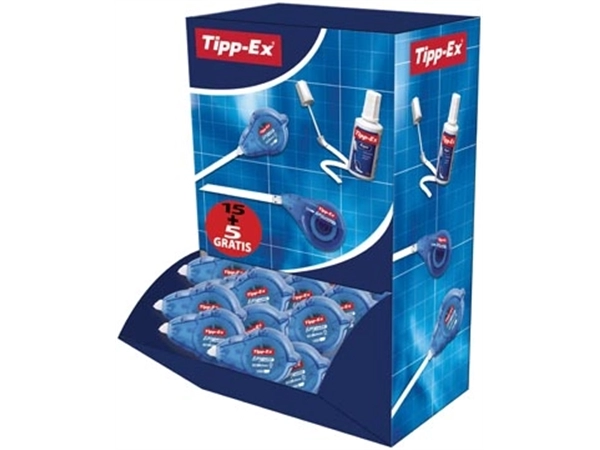 Een Tipp-ex correctieroller ECOlutions Easy Refill doos van 20 stuks (15 + 5 GRATIS) koop je bij Muys Kantoor & Kado