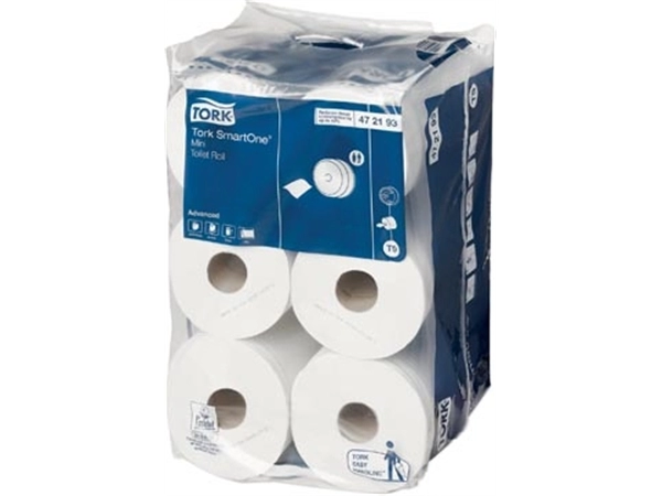 Een Tork toiletpapier SmartOne Mini, 2-laags, 111 meter, systeem T9, pak van 12 rollen koop je bij best4office