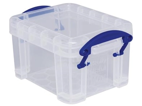 Een Really Useful Box 0,14 liter, transparant koop je bij best4office