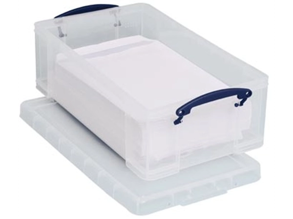 Een Really Useful Box opbergdoos 12 liter, transparant koop je bij best4office