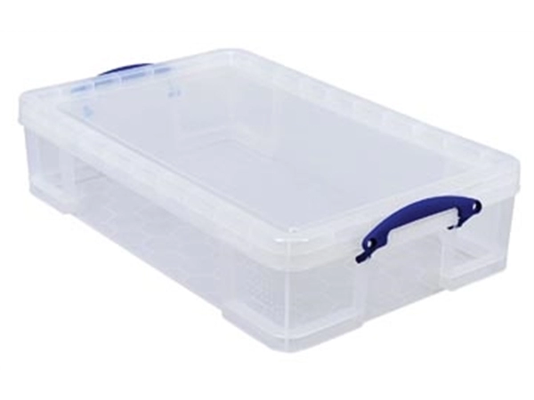 Een Really Useful Box opbergdoos 33 liter, transparant koop je bij best4office