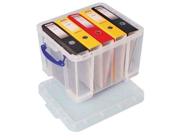 Een Really Useful Box opbergdoos35 liter, transparant koop je bij best4office