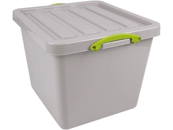 Een Really Useful Box Recycled opbergdoos 60 l, nestbaar, grijs koop je bij best4office