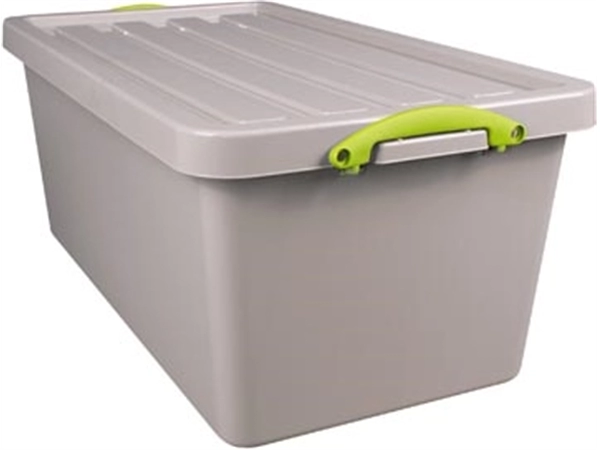 Een Really Useful Box Recycled opbergdoos 82 l, nestbaar, grijs koop je bij best4office