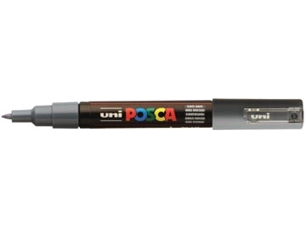 Een Uni POSCA paintmarker PC-1MC, 0,7 mm, leigrijs koop je bij best4office