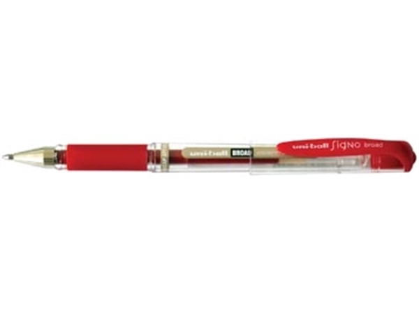 Een Uniball roller Signo Broad, 0,65 mm, rood koop je bij best4office