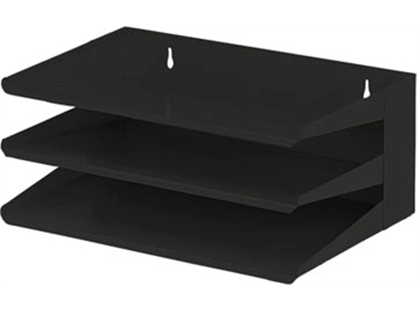 Een V-Part sorteerrek, 3delig, zwart, Ft 380 mm x 250 mm x 160 mm (B x L x H) koop je bij best4office