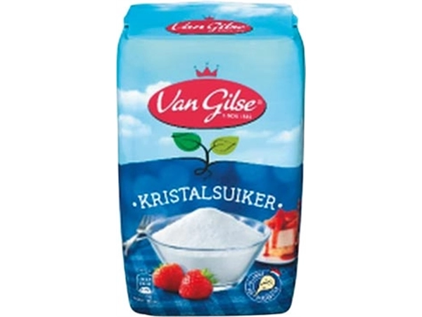 Een Van Gilse kristalsuiker, pak van 1 kg koop je bij Muys Kantoor & Kado