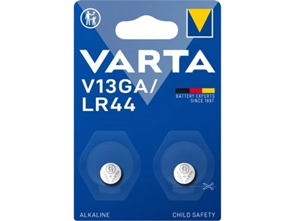 Een Varta batterij Alkaline Special V13GA, blister van 2 stuks koop je bij Muys Kantoor & Kado