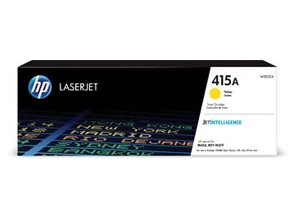 Een HP toner 415A, 2.100 pagina's, OEM W2032A, geel koop je bij Muys Kantoor & Kado