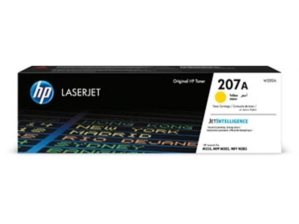 Een HP toner 207A, 1.250 pagina's, OEM W2212A, geel koop je bij Muys Kantoor & Kado