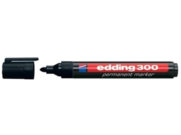 Een edding permanent marker 300 zwart koop je bij Muys Kantoor & Kado