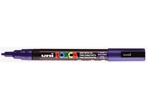 Een uni-ball Paint Marker op waterbasis Posca PC-3M donkerblauw koop je bij best4office