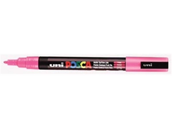 Een uni-ball Paint Marker op waterbasis Posca PC-3M roze koop je bij best4office