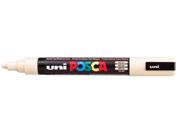 Een uni-ball Paint Marker op waterbasis Posca PC-5M beige koop je bij best4office