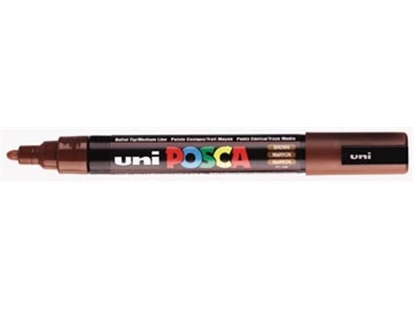 Een uni-ball Paint Marker op waterbasis Posca PC-5M bruin koop je bij best4office