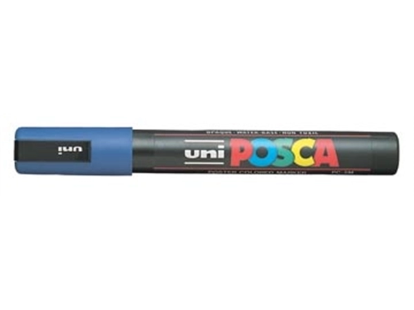 Een uni-ball Paint Marker op waterbasis Posca PC-5M donkerblauw koop je bij best4office