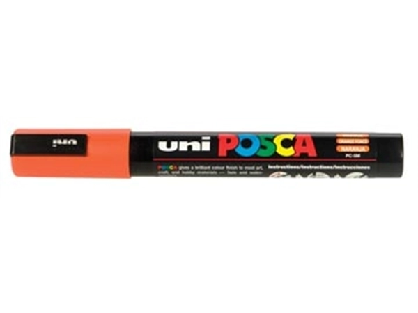 Een uni-ball Paint Marker op waterbasis Posca PC-5M donkeroranje koop je bij best4office