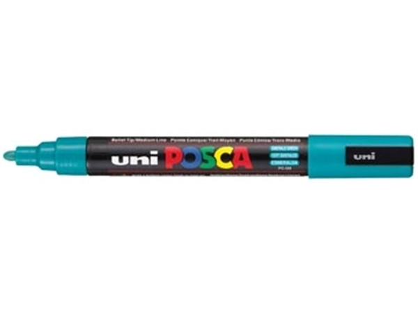 Een uni-ball Paint Marker op waterbasis Posca PC-5M emeraldgroen koop je bij best4office