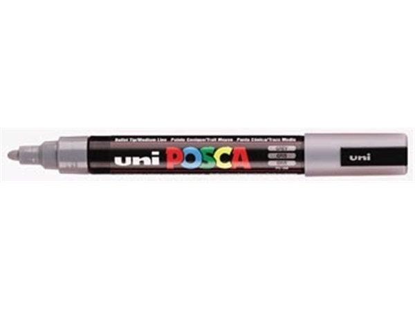 Een uni-ball Paint Marker op waterbasis Posca PC-5M leigrijs koop je bij best4office