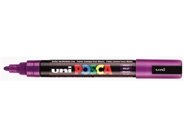 Een uni-ball Paint Marker op waterbasis Posca PC-5M paars koop je bij best4office