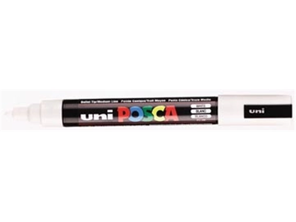 Een uni-ball Paint Marker op waterbasis Posca PC-5M wit koop je bij best4office