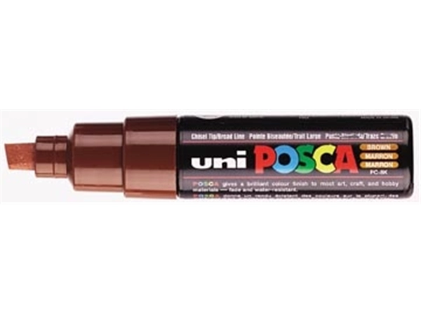 Een uni-ball Paint Marker op waterbasis Posca PC-8K bruin koop je bij best4office