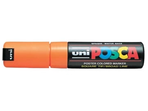 Een uni-ball Paint Marker op waterbasis Posca PC-8K fluo oranje koop je bij best4office