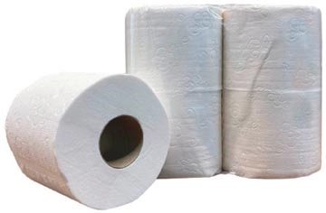 Een Toiletpapier, 2-laags, 200 vel, pak van 12 x 4 rollen koop je bij Muys Kantoor & Kado