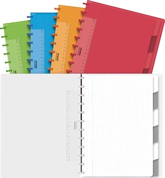 Een Adoc Colorlines schrift, ft A4, 144 bladzijden,commercieel geruit, geassorteerde kleuren koop je bij best4office