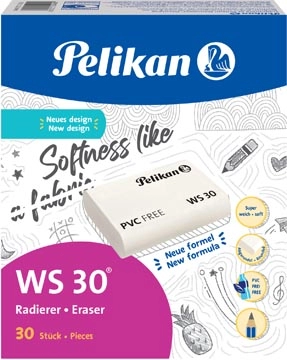 Een Pelikan gum WS 30, doos van 30 stuks koop je bij best4office