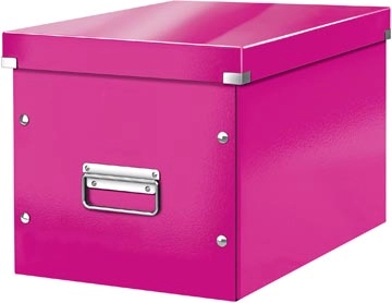 Een Leitz Click & Store kubus grote opbergdoos, roze koop je bij best4office