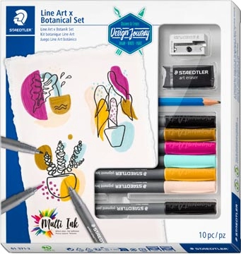 Een Staedtler Line Art x Botanical Set, set van 10 stuks koop je bij best4office