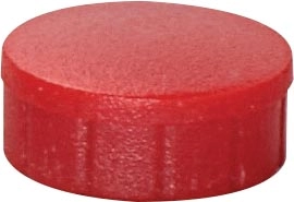 Een MAUL magneet Solid, 15 mm, trekkracht 150 gr, doos van 10 stuks, rood koop je bij best4office