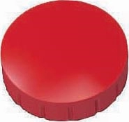 Een MAUL magneet Solid, 24 mm, trekkracht 600 gr, doos van 10 stuks, rood koop je bij best4office