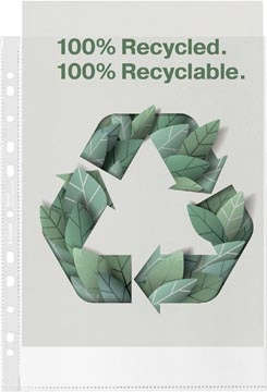 Een Esselte geperforeerde showtas, 100 % gerecycleerd, ft A4, 70 micron, doos van 100 stuks koop je bij best4office