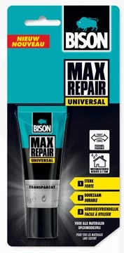 Een Bison lijm Max Repair Universal, blister met tube van 45 g koop je bij best4office