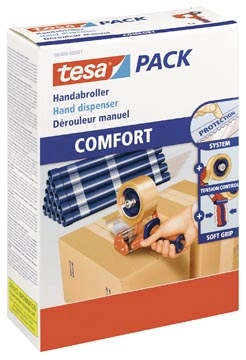 Een Tesa Pack 6400 verpakkingshanddispenser 'Comfort' koop je bij Muys Kantoor & Kado