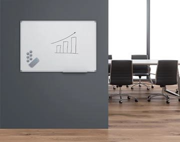 Een MAUL whitebord standaard gelakt staal, magnetisch 30x45cm koop je bij best4office