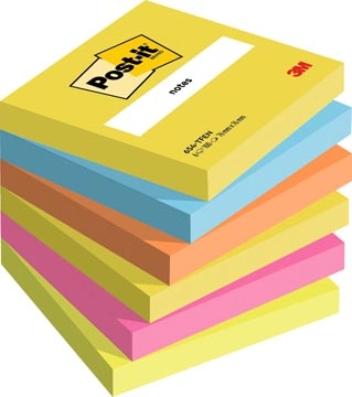 Een Post-it Notes Vitaliteit, ft 76 x 76 mm, pak van 6 blokken koop je bij Muys Kantoor & Kado