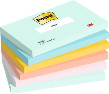 Een Post-it Notes, 100 vel, ft 76 x 127 mm, pak van 6 blokken, Beachside colour collection koop je bij Muys Kantoor & Kado