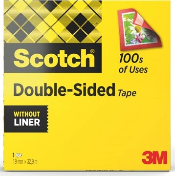 Een Scotch dubbelzijdige plakband ft 19 mm x 33 m koop je bij best4office