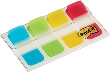 Een Post-it index Strong, ft 15,8 x 38,1 mm, blister met 4 kleuren, 10 tabs per kleur koop je bij best4office