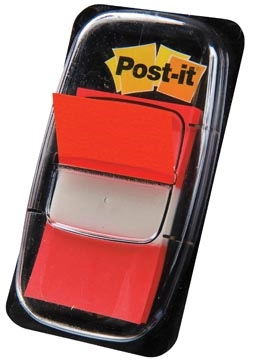 Een Post-it index standaard, ft 24,4 x 43,2 mm, houder met 50 tabs, rood koop je bij best4office