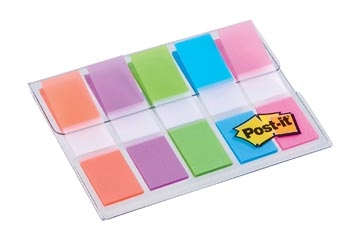 Een Post-it Index, ft 11,9X43,2 mm, blister met 5 kleuren, 20 tabs per kleur koop je bij Muys Kantoor & Kado