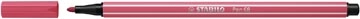 Een STABILO Pen 68 viltstift, strawberry red (aardbeirood) koop je bij best4office