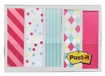 Een Post-it Index, Candy Collection, ft 11,9 mm x 43,2mm, 5 x 20 stuks koop je bij Muys Kantoor & Kado