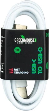 Een Greenmouse kabel, USB-C naar USB-C, 1 m, wit koop je bij best4office