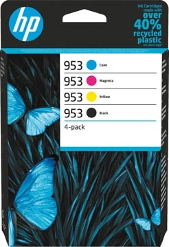 Een HP inktcartridge 953, 630-900 pagina's, OEM 6ZC69AE, 4 kleuren koop je bij best4office